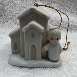 Precious Moments There’s a Christian Welcome Here Chapel Ornament Christmas